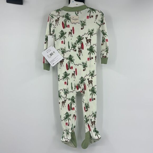 Burt’s Bees Palmtree Dear Christmas Sleeper Sz 6-9m‎ NWT - Picture 3 of 7